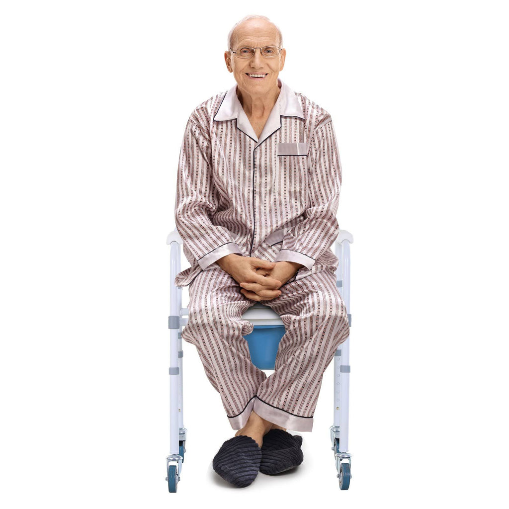 Mobility Assist Commode Shower Transport Medical Rolling Chair K784197