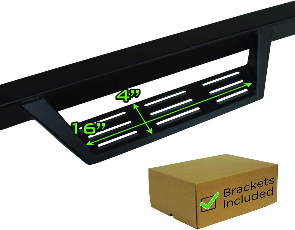 Black Drop Side Steps Running Boards for Tacoma Double Cab Z643