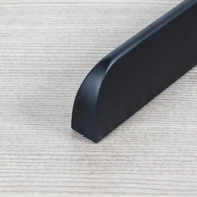 8-Inch Solid Matte Black Cabinet Bar Pull Handle (Case of 10) U64669