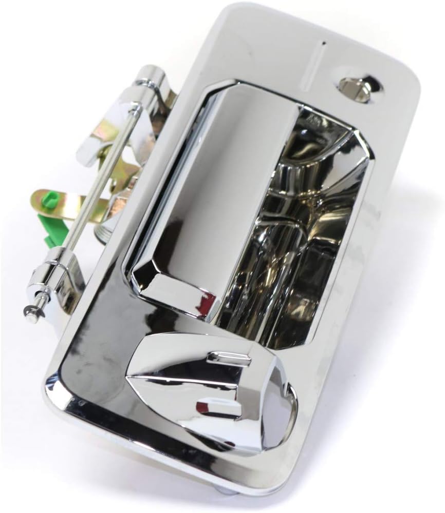 Chrome Plastic Tailgate Handle with Cam and Key Holes Pack of 2 J28237