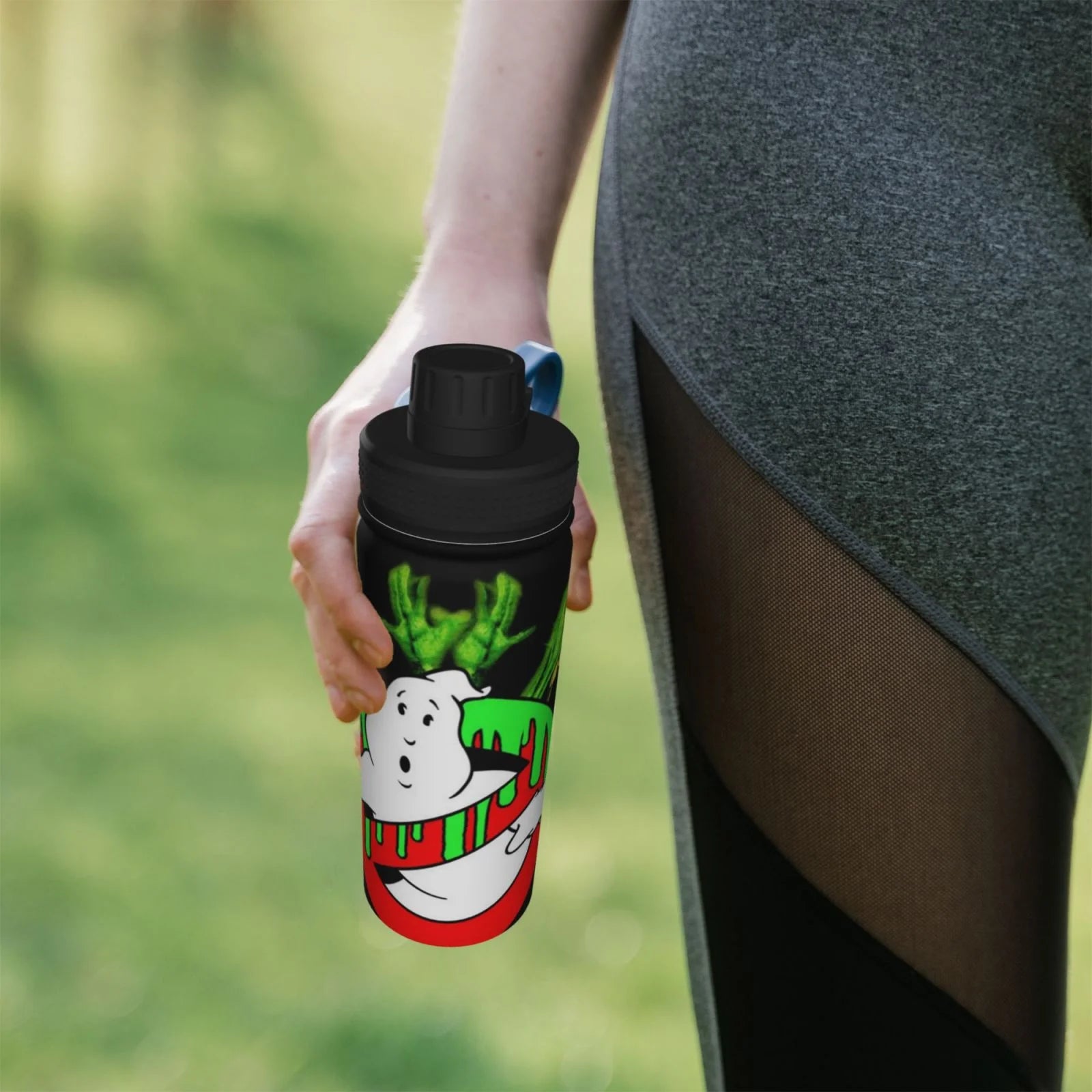 Green Slimer Insulated Stainless Steel Water Bottle 18OZ B402535