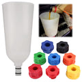 Oil Funnel Set 10Pcs Universal Car Engine Oil Funnel Adaptor Kit with Swivel Offset Extension Tube Pack of 2 K9206