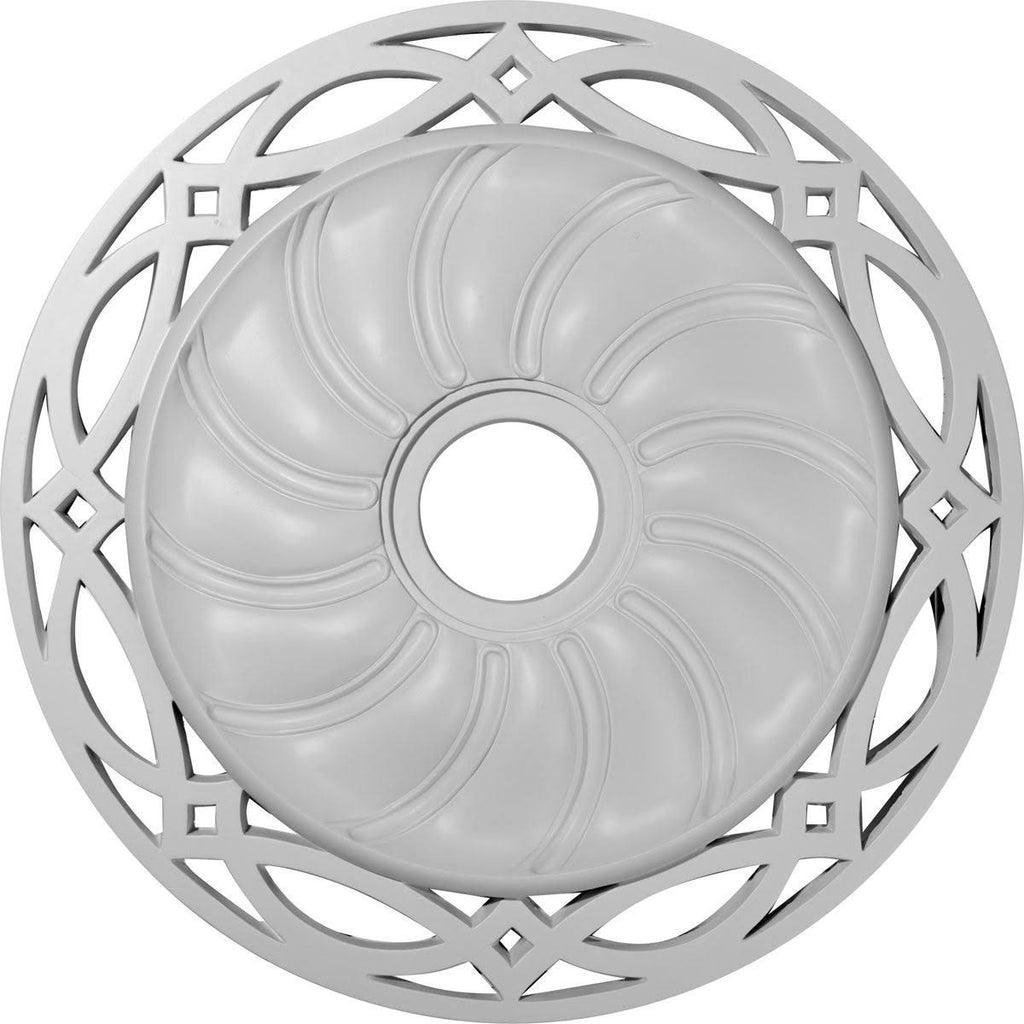 Hand-Painted Cloud Burst Ceiling Medallion O22669