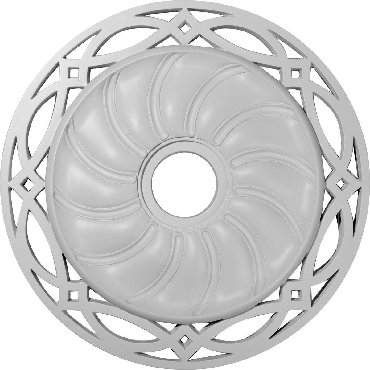 Hand-Painted Cloud Burst Ceiling Medallion O22669