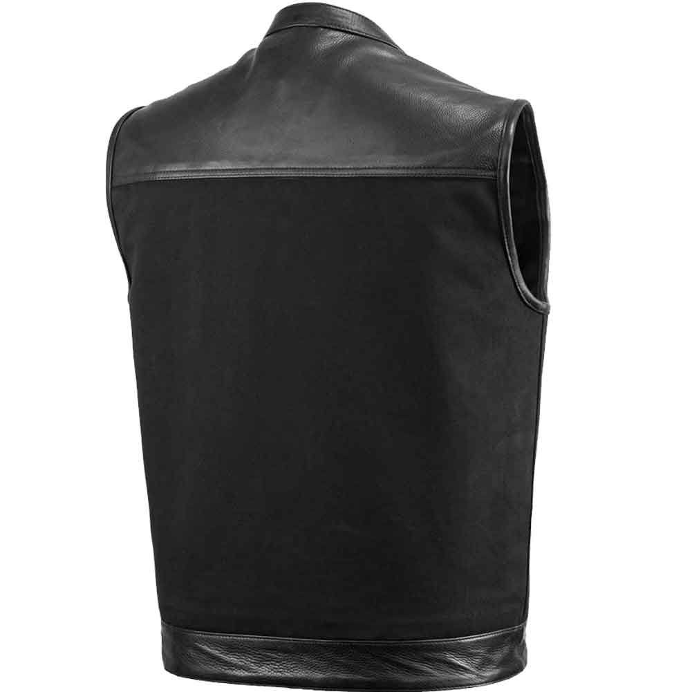 Leather & Canvas Vest Combo XL U465