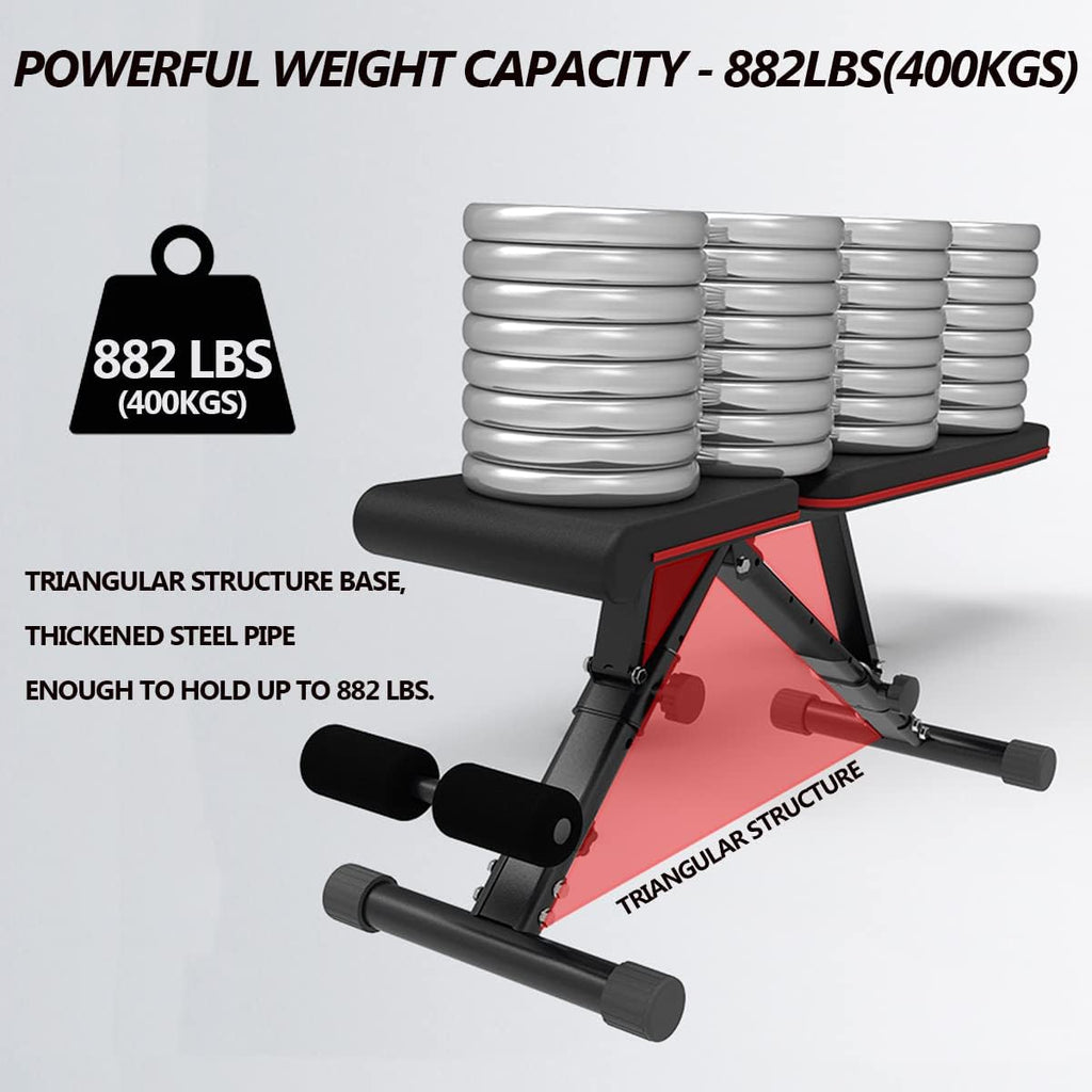 Adjustable Weight Bench, 882LBS Capacity, Incline Decline Bench P46738