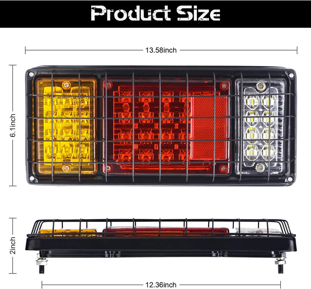 40 LED Truck Tail Light Bar with Iron Net Protection Q5057
