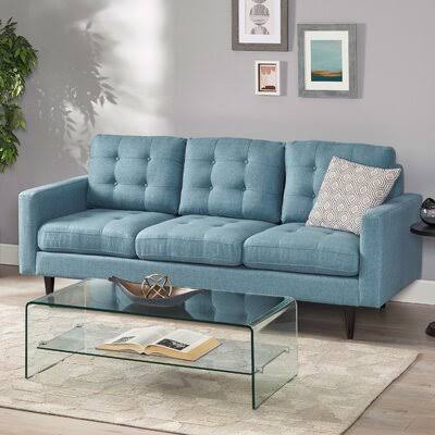 Blue Square Arm Sofa K425234