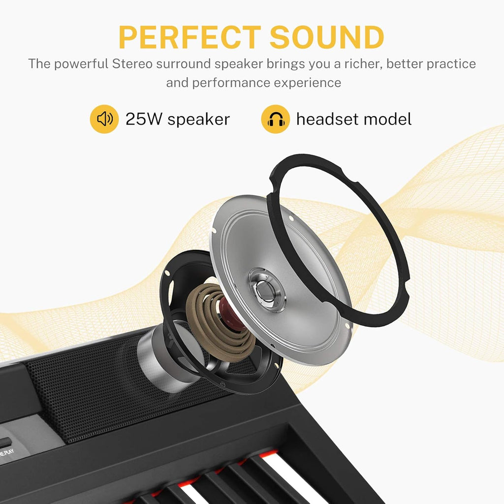 88 Key Full Size Weighted Digital Piano with Sustain Pedal R730
