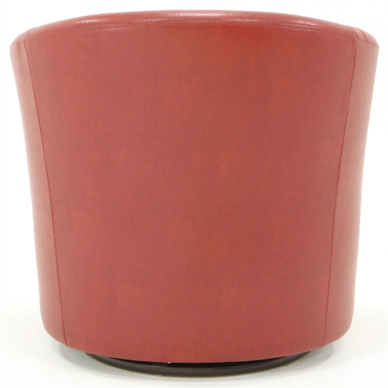 Red Faux Leather Swivel Club Chair X76555