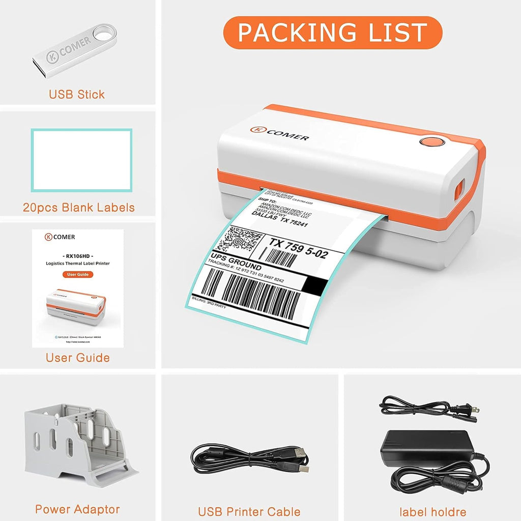 4x6 Direct Thermal Shipping Label Printer W78035