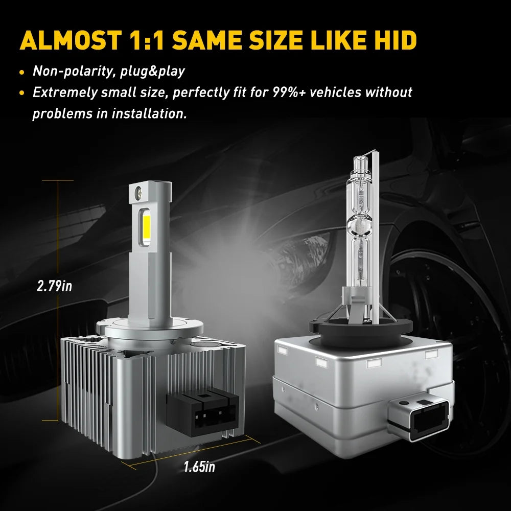 6000K Cool White Xenon Headlight Bulbs, Pack of 2 N83948