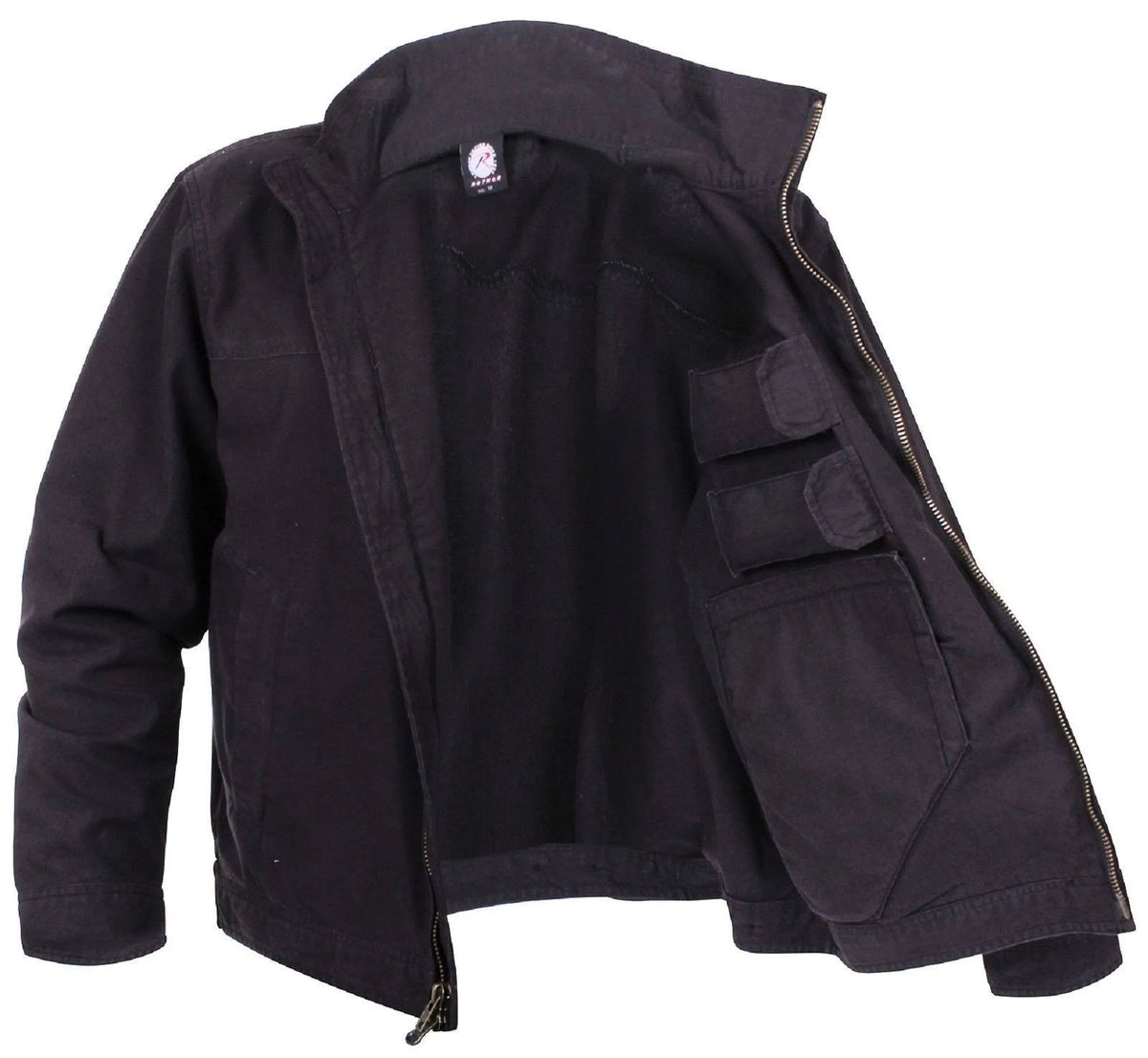 Lightweight Concealed Carry Black Jacket I84622