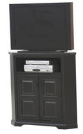 Tall Corner TV Console with 2 Wood Panel Doors Z230449