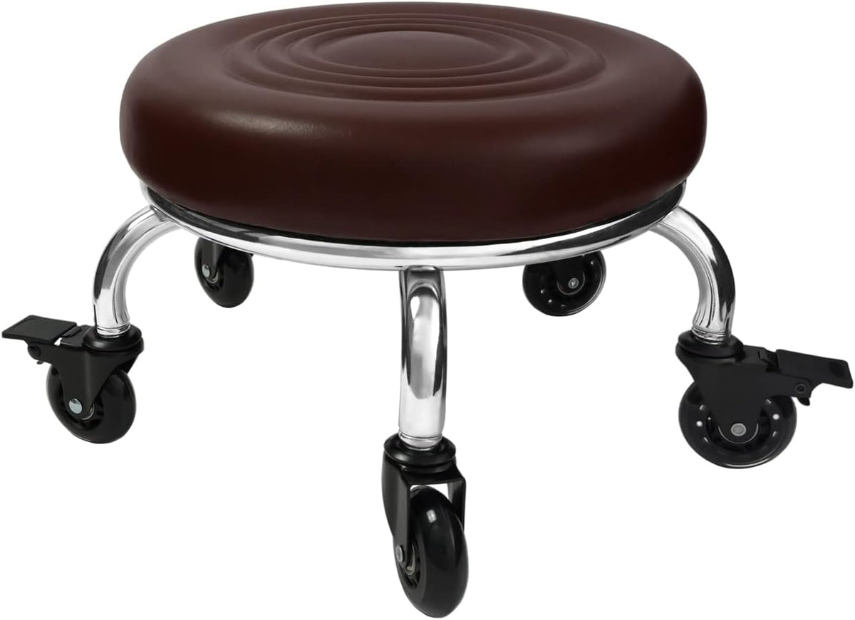 Heavy Duty Rolling Stool with Swivel Caster Wheels C696