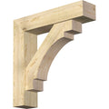 8x22W x 36x22D x 36x22H Douglas Fir Bracket with Offset Brace K261
