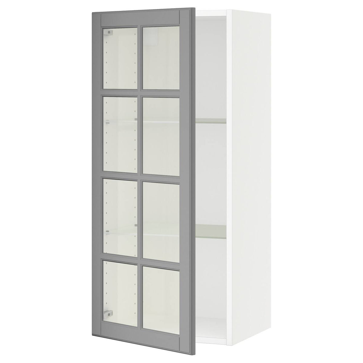 White Glass Door Wall Cabinet K558