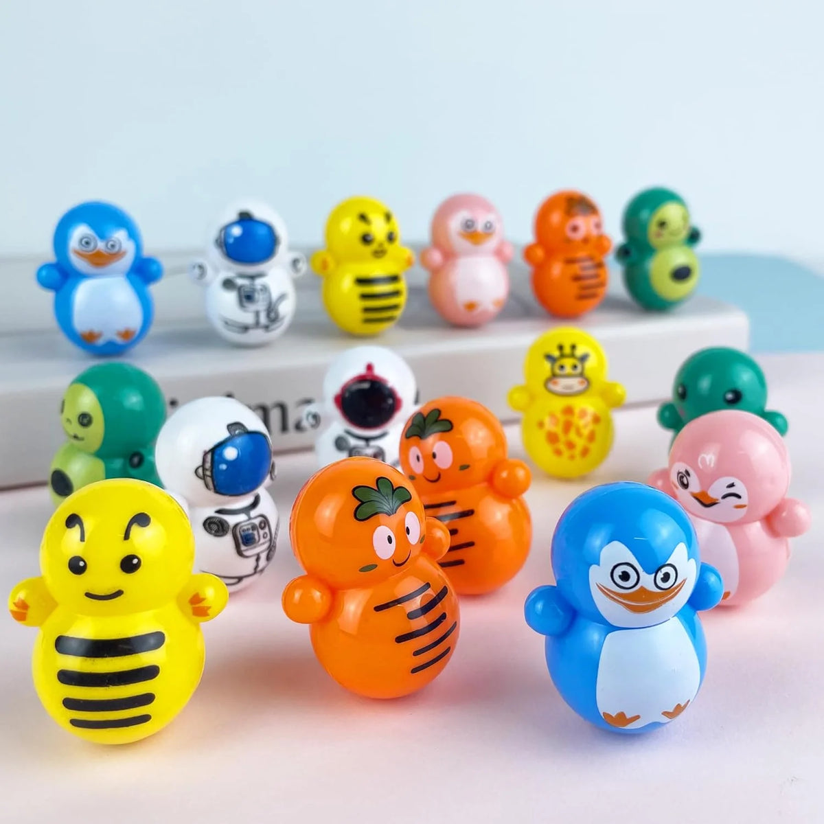 70PCS Mini Animal Tumbler Toys Bulk Set C713
