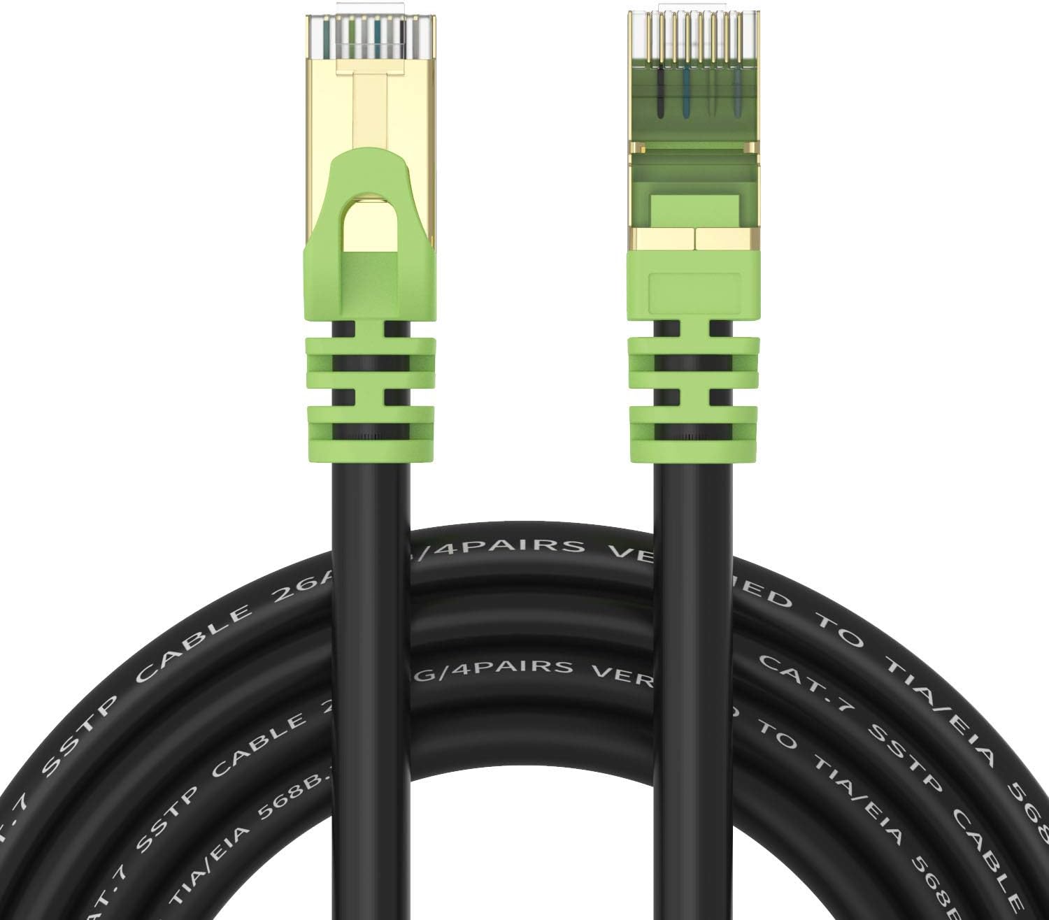Cat7 Ethernet Cable 400ft 26AWG Heavy-Duty SFTP Waterproof Direct Burial C649399