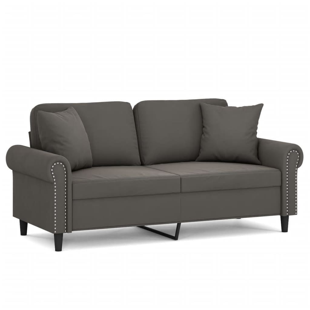 2-Seater Sofa Dark Gray 55.1" T7819