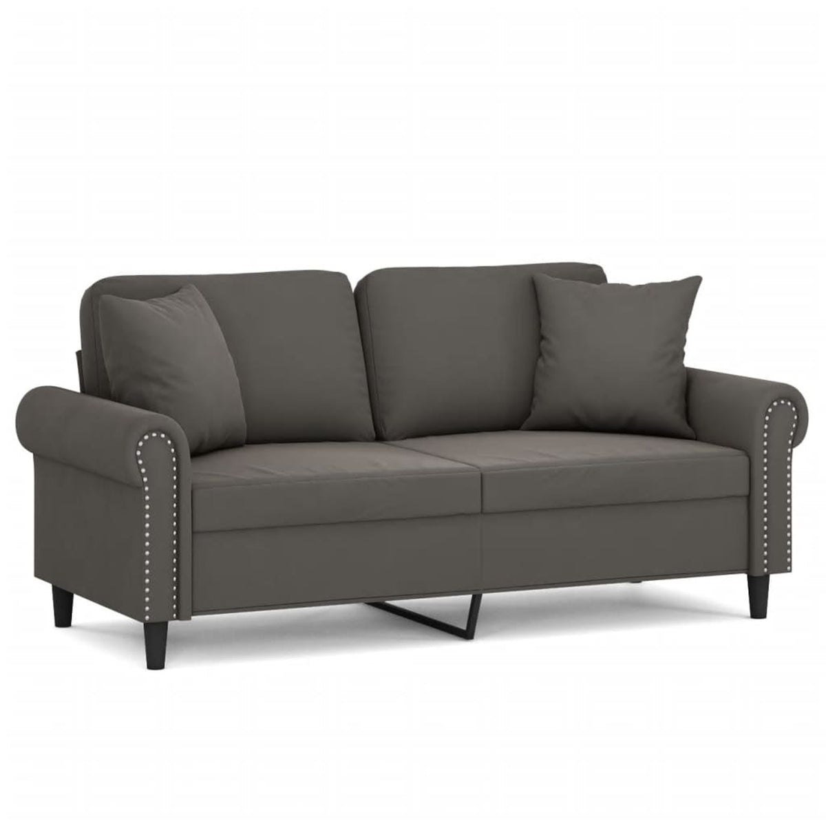2-Seater Sofa Dark Gray 55.1" T7819