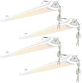 8ft Flush Mount 100w 3CCT Selectable LED Vapor Shop Ceiling Light with 5ft Plug and Play (4 Pack) M61264