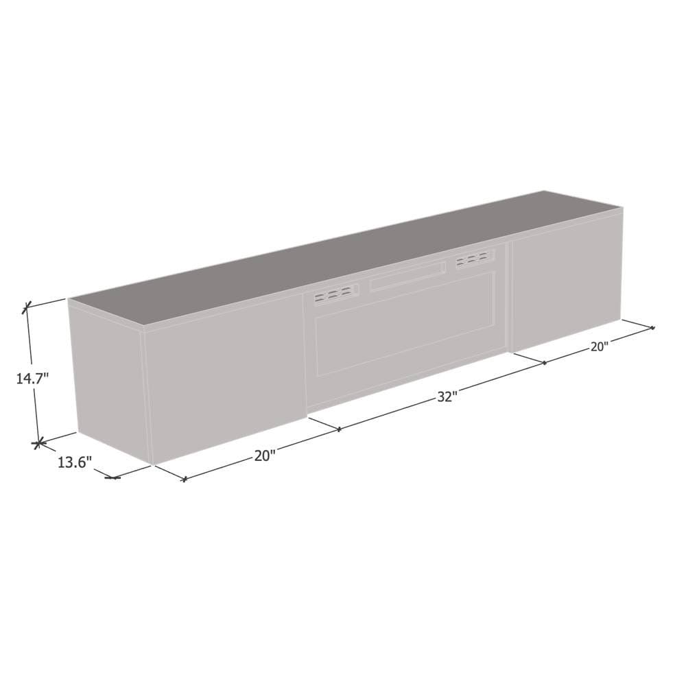 White Wall Mounted Electric Fireplace TV Stand H747459