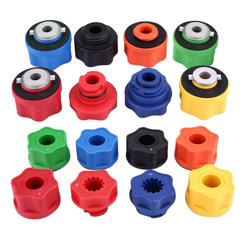 Oil Funnel Set 10Pcs Universal Car Engine Oil Funnel Adaptor Kit with Swivel Offset Extension Tube Pack of 2 K9206