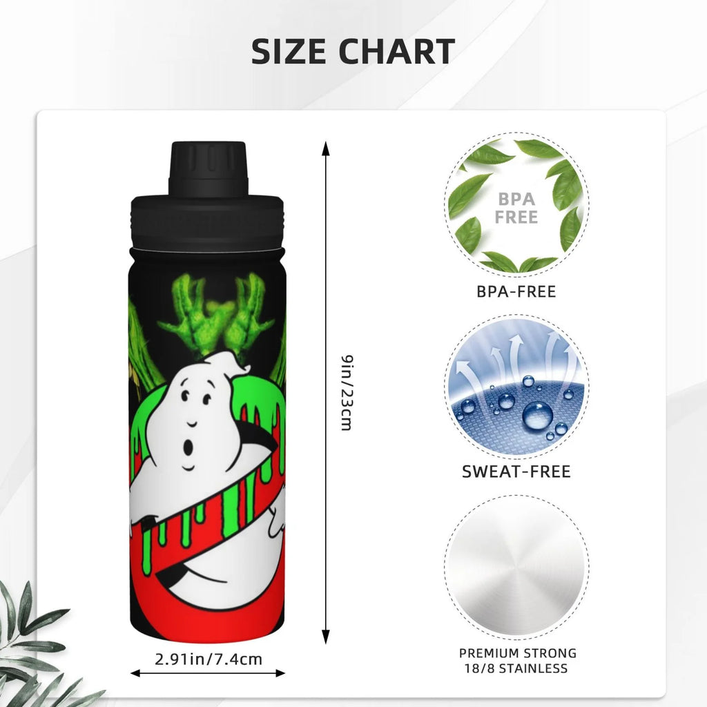Green Slimer Insulated Stainless Steel Water Bottle 18OZ B402535