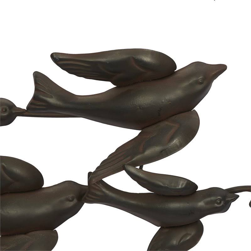Black Metal Coastal Birds Wall Decor E678546