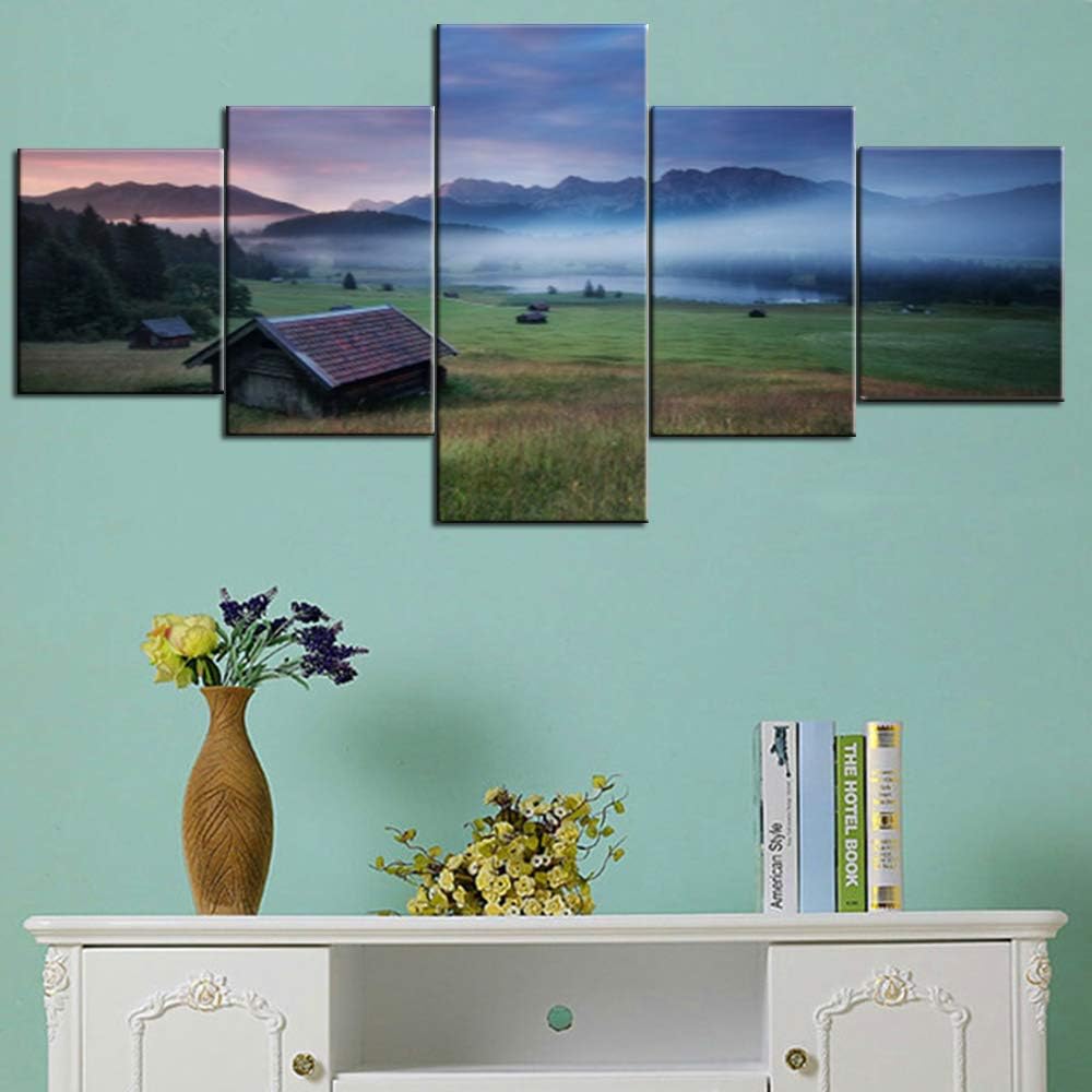 5 Piece Framed Canvas Landscape Art (60''Wx32''H) K474001