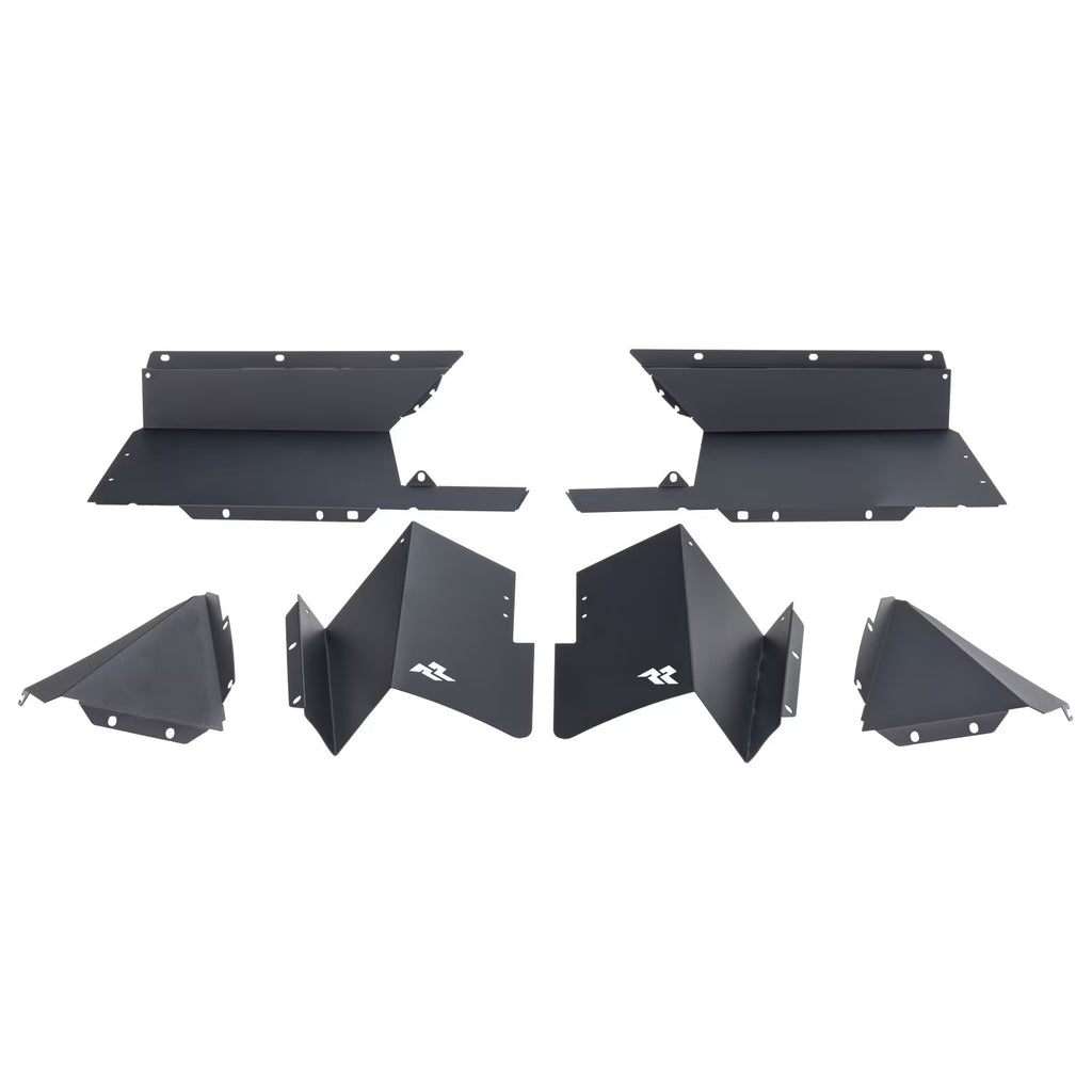 Aluminum Black Rear Inner Fender Liners for Jeep Gladiator JT B63934
