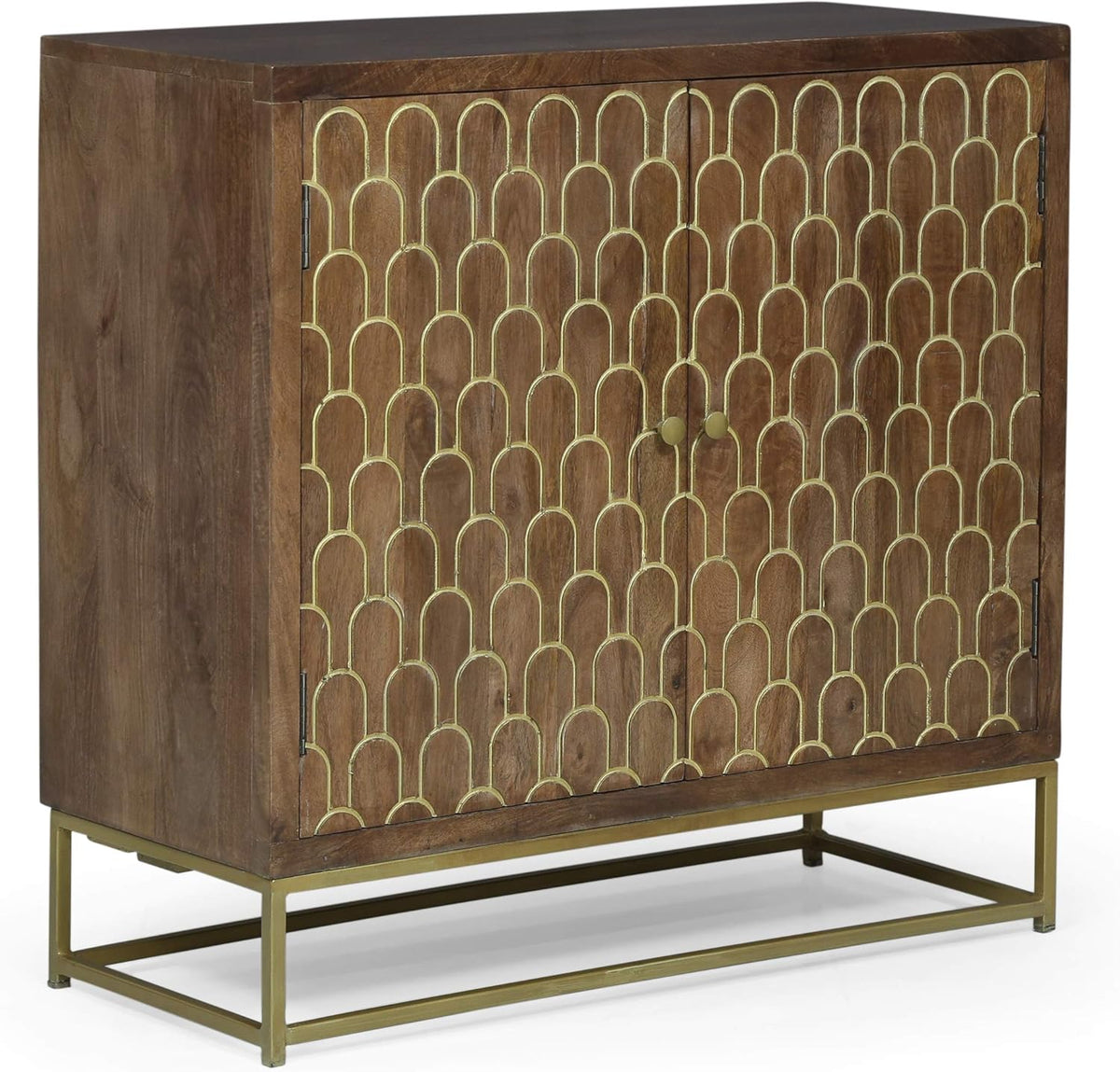Walnut 2 Door Wooden Cabinet N996810