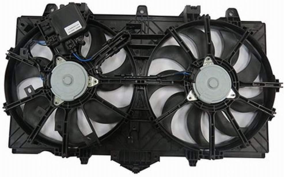 Radiator and A/C Condenser Fan Assembly with Fan Control Module H32579