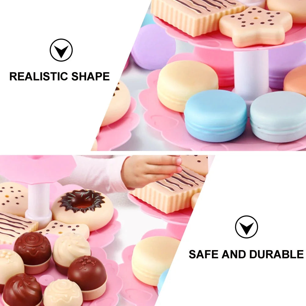 Kids Simulation Macaron Cake Toys D207069
