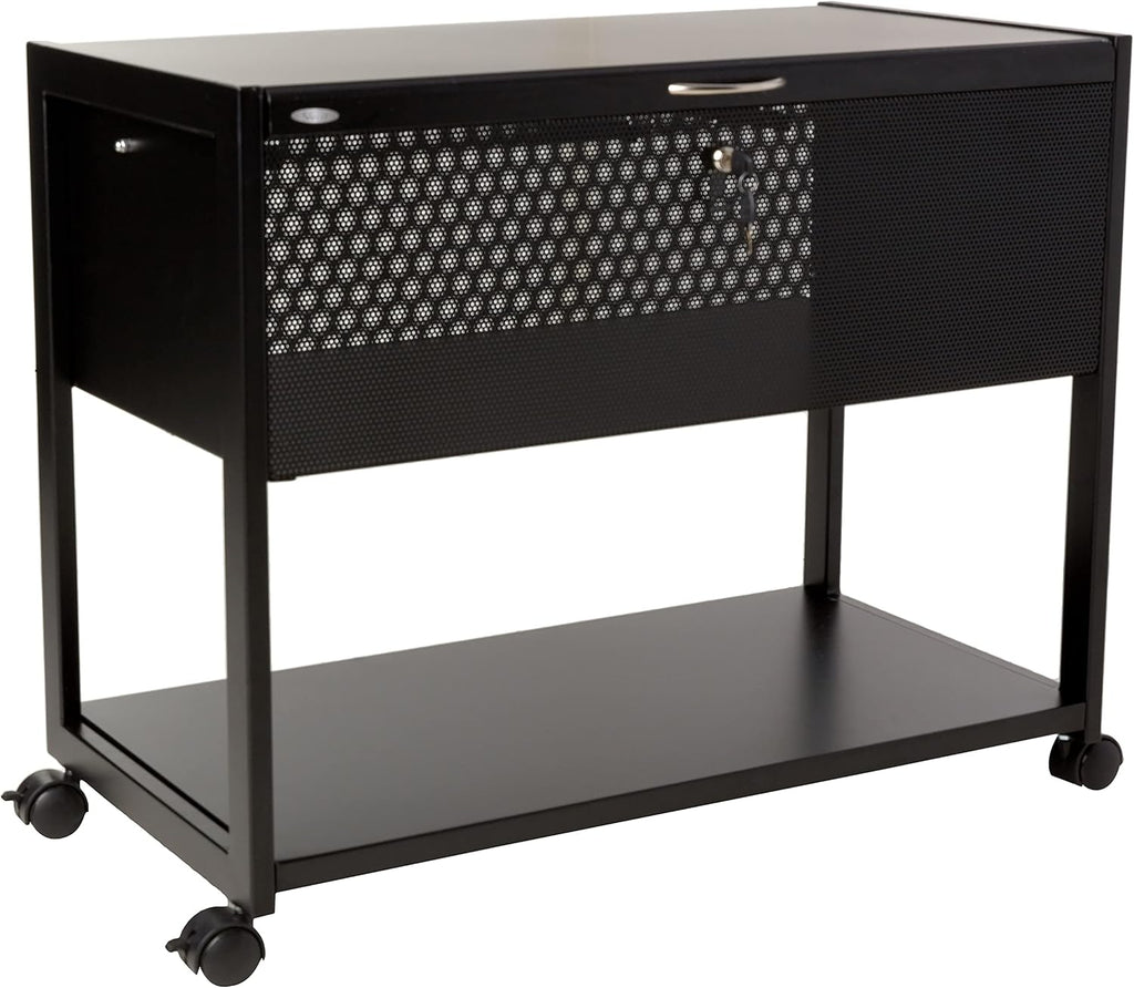 Locking Mobile File Cart, Black L15916