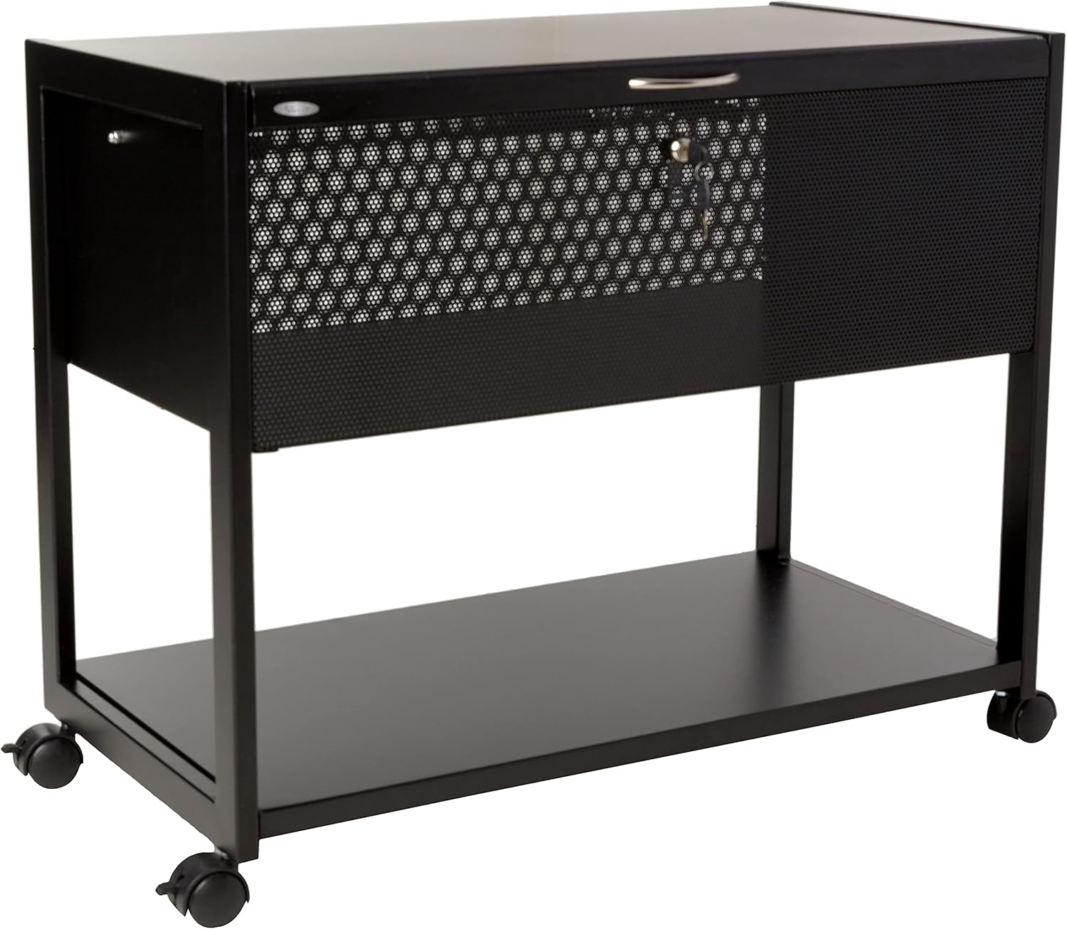 Locking Mobile File Cart, Black L15916
