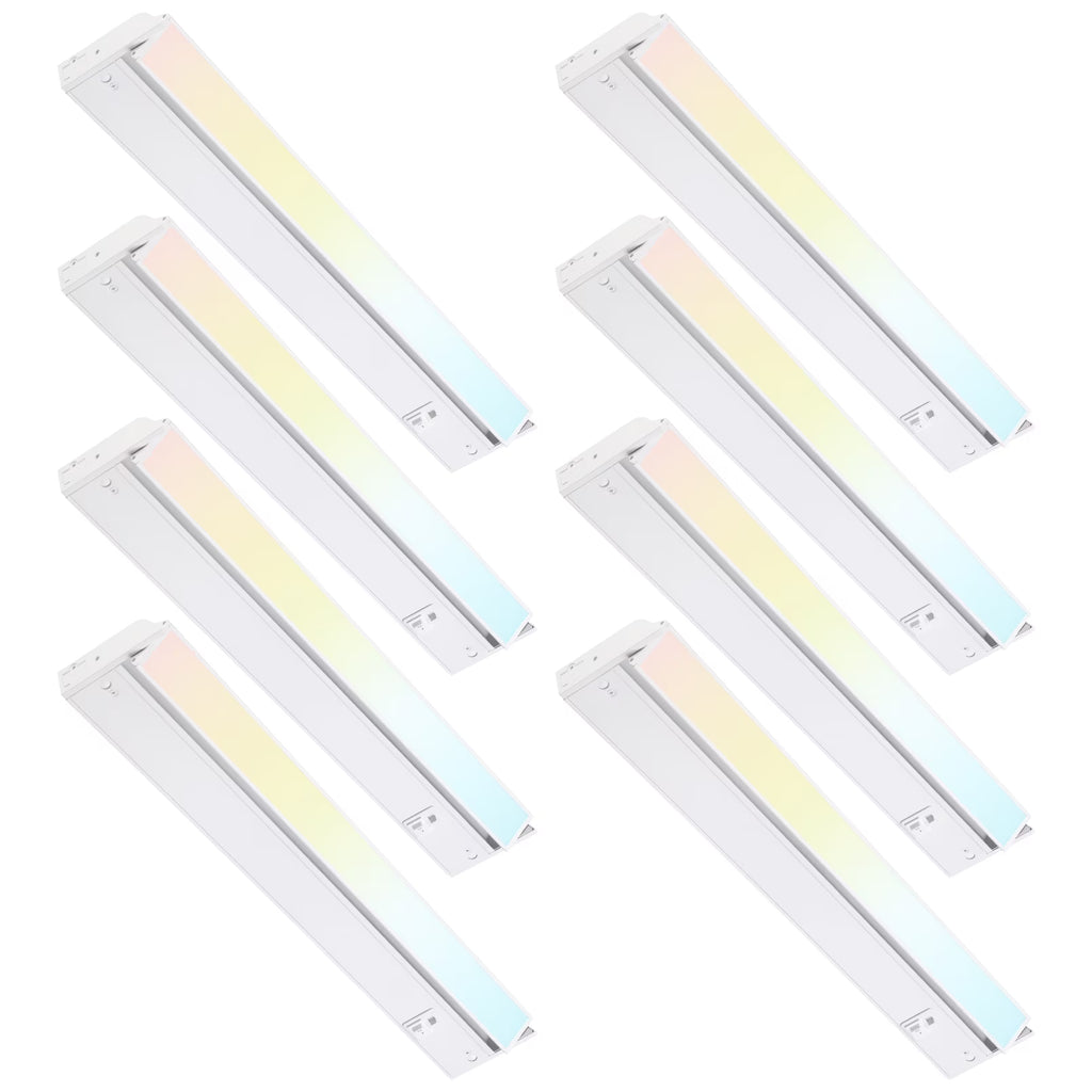 22 Inch 14W 960LM LED Under Cabinet Light, 3000K/4000K/5000K, White Aluminum Housing T793