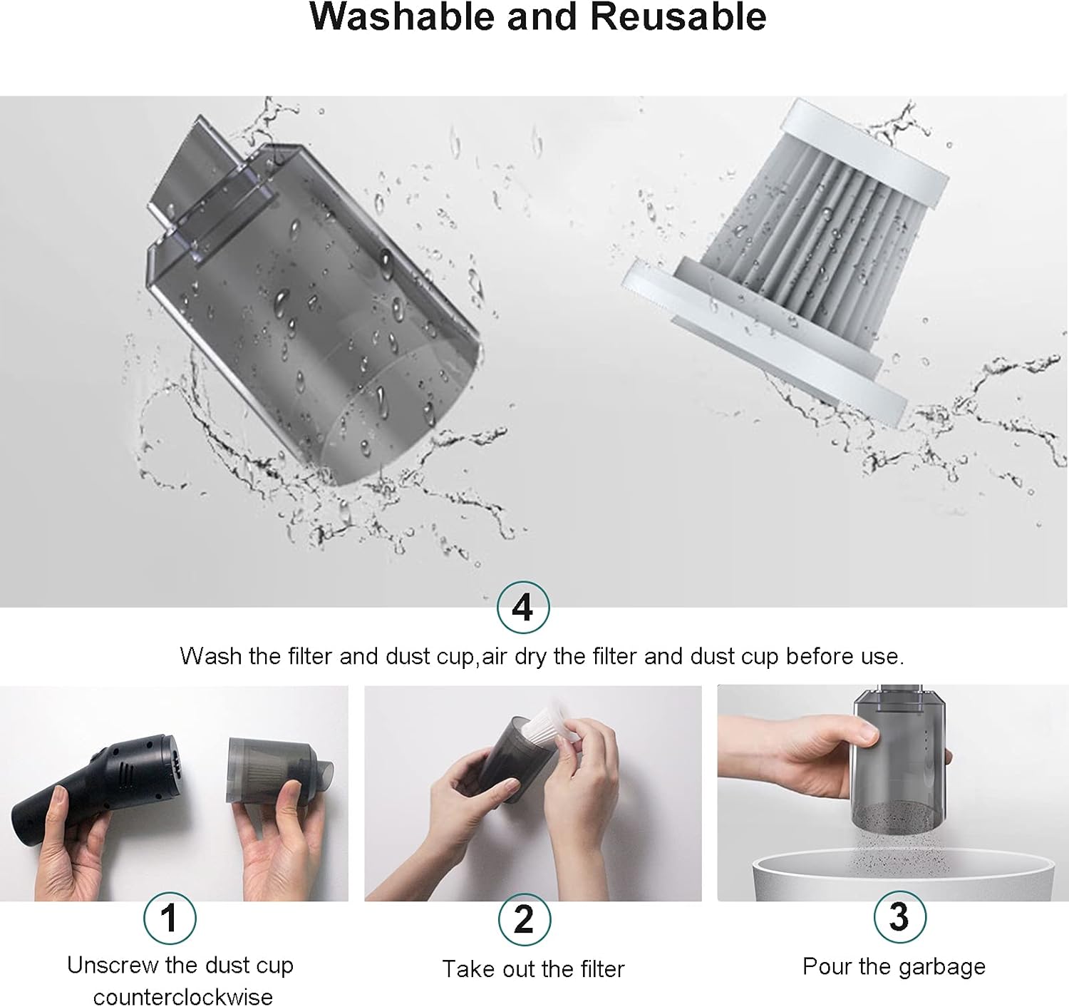 Wireless Cordless Handheld Car Vacuum Cleaner V67913