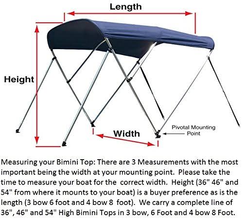 36 H x 79-84 W 6& Long 3 Bow Gray Boat Cover Z1024