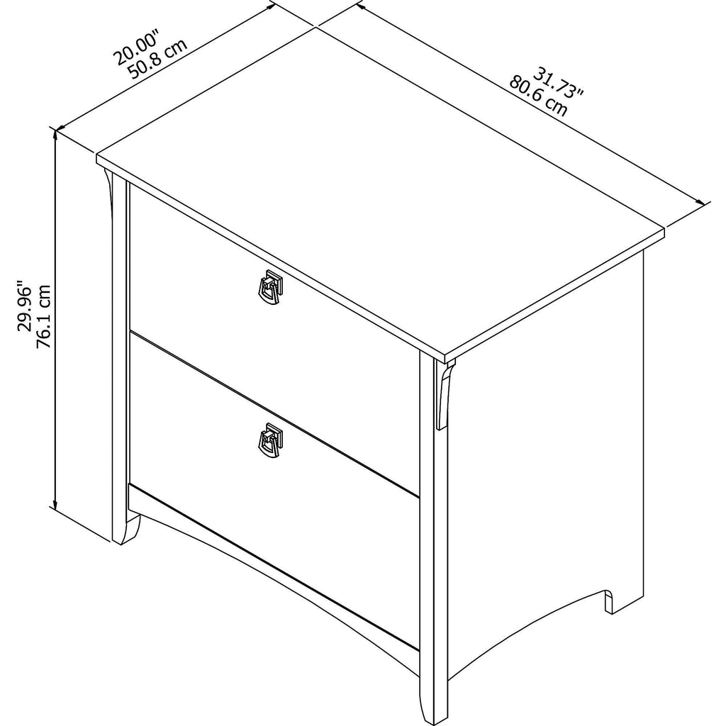 Antique White Lateral File Cabinet F5346