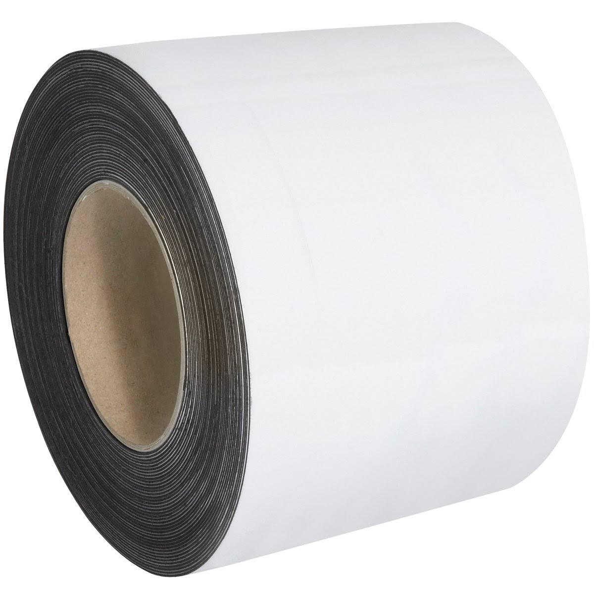 White Magnetic Warehouse Labels, 4 inch x 100' X552808