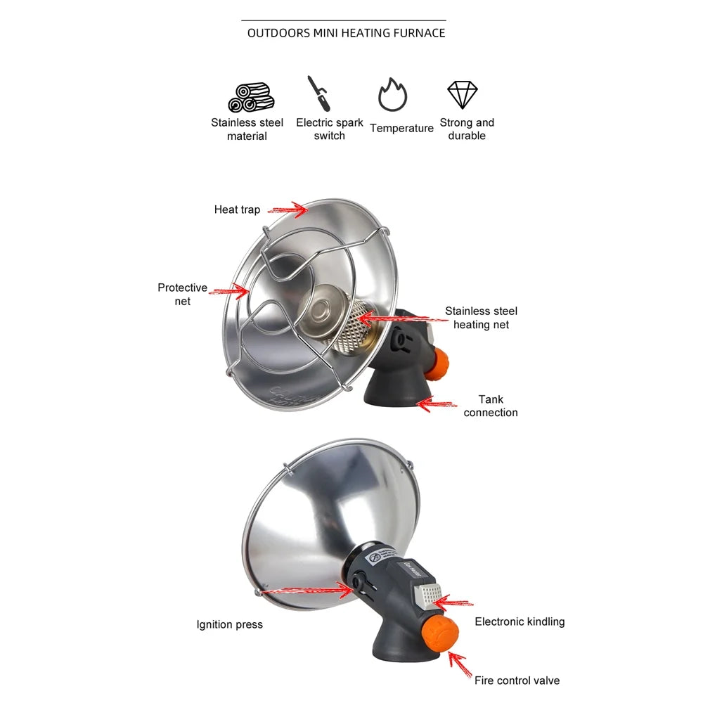 Portable Gas Heater with Adjustable Valve Tripod J35291