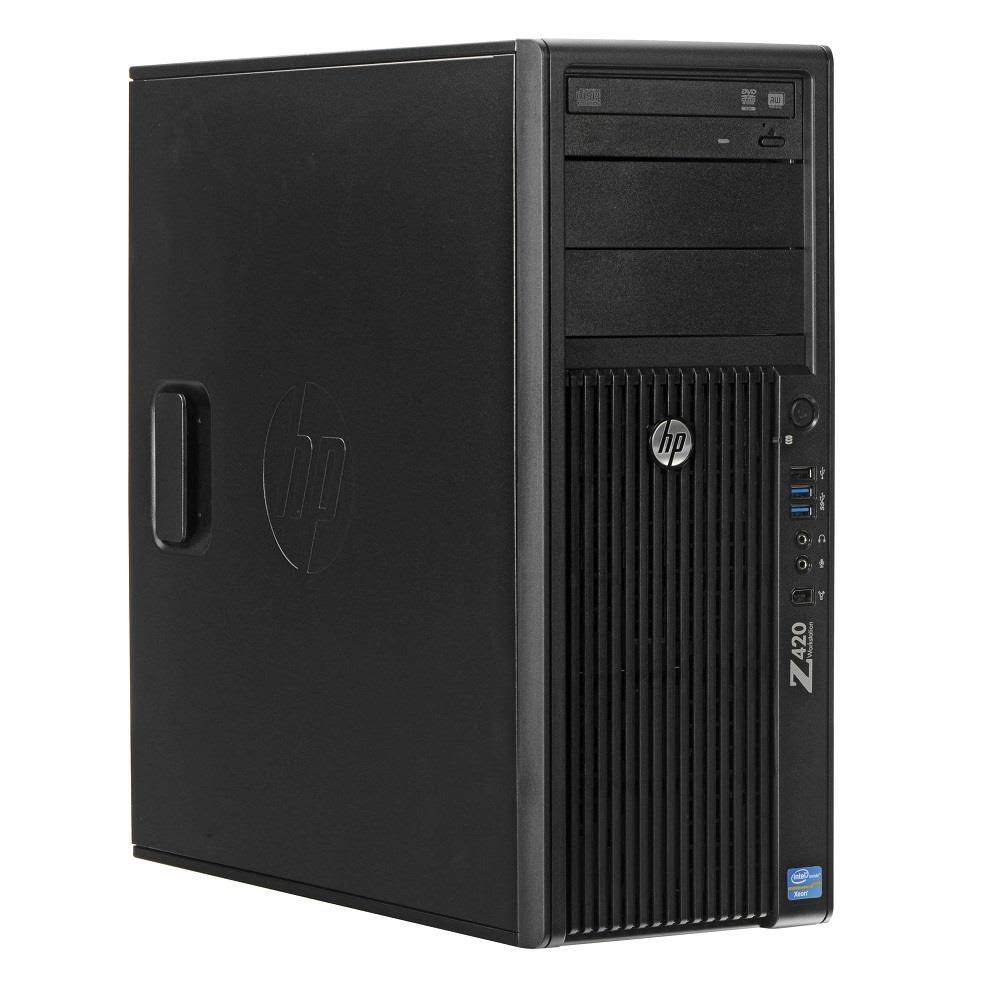 HP Z420 Workstation E5-1620 Quad Core 3.6GHz 64GB 500GB Dual DVI Z99438