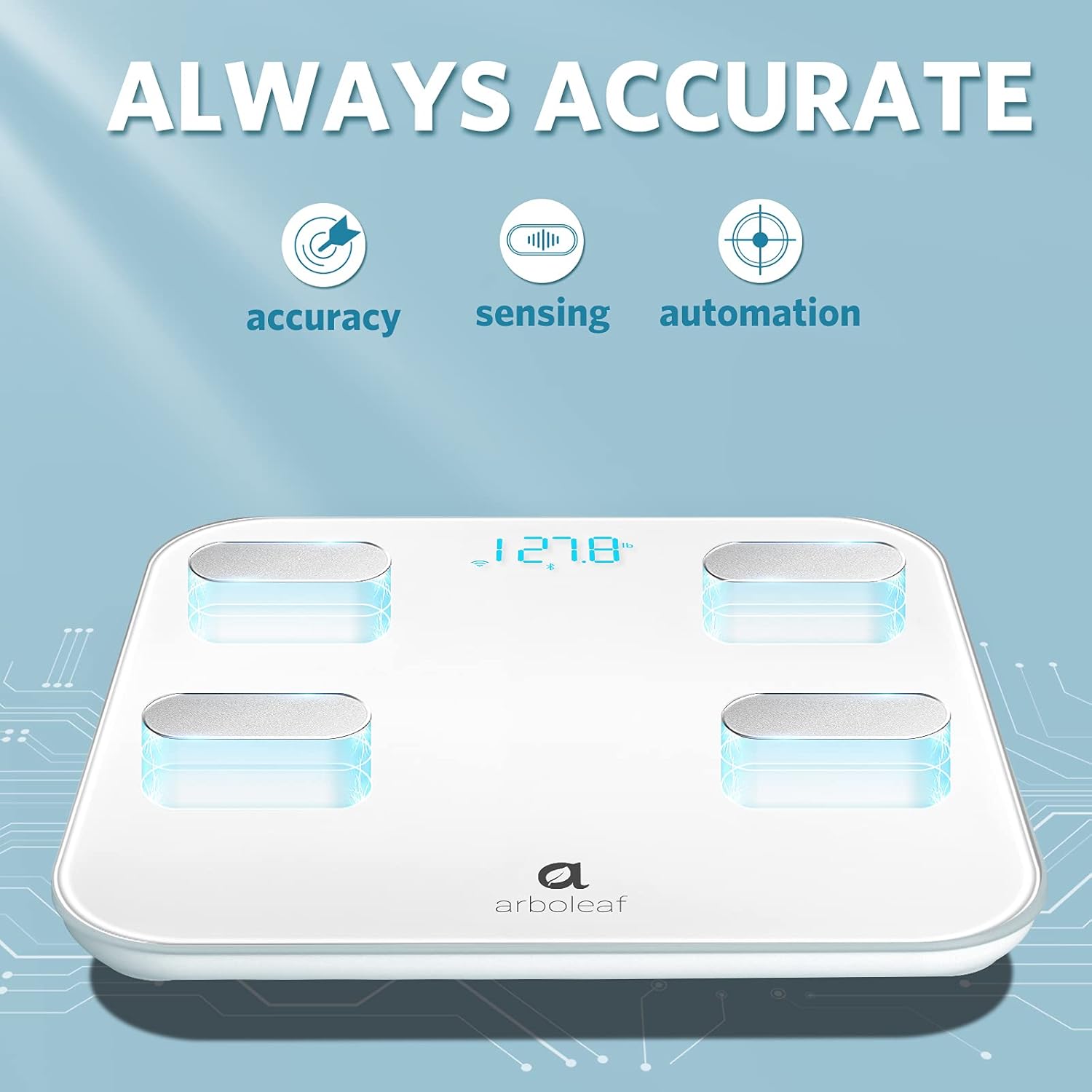 Smart Scale with Wi-Fi Bluetooth, 14 Body Metrics T6656