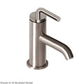 Brushed Nickel Single Hole Bathroom Faucet with Drain Assembly M160931
