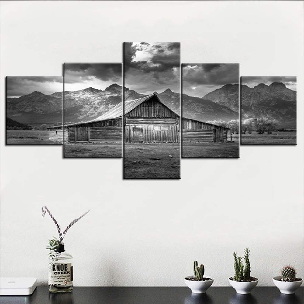 5 Piece Framed Canvas Landscape Art (60''Wx32''H) K474001
