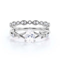 1.60 Carat Pear Cut Moissanite Engagement Ring in 925 Sterling Silver With 18k White Gold Plating I471665