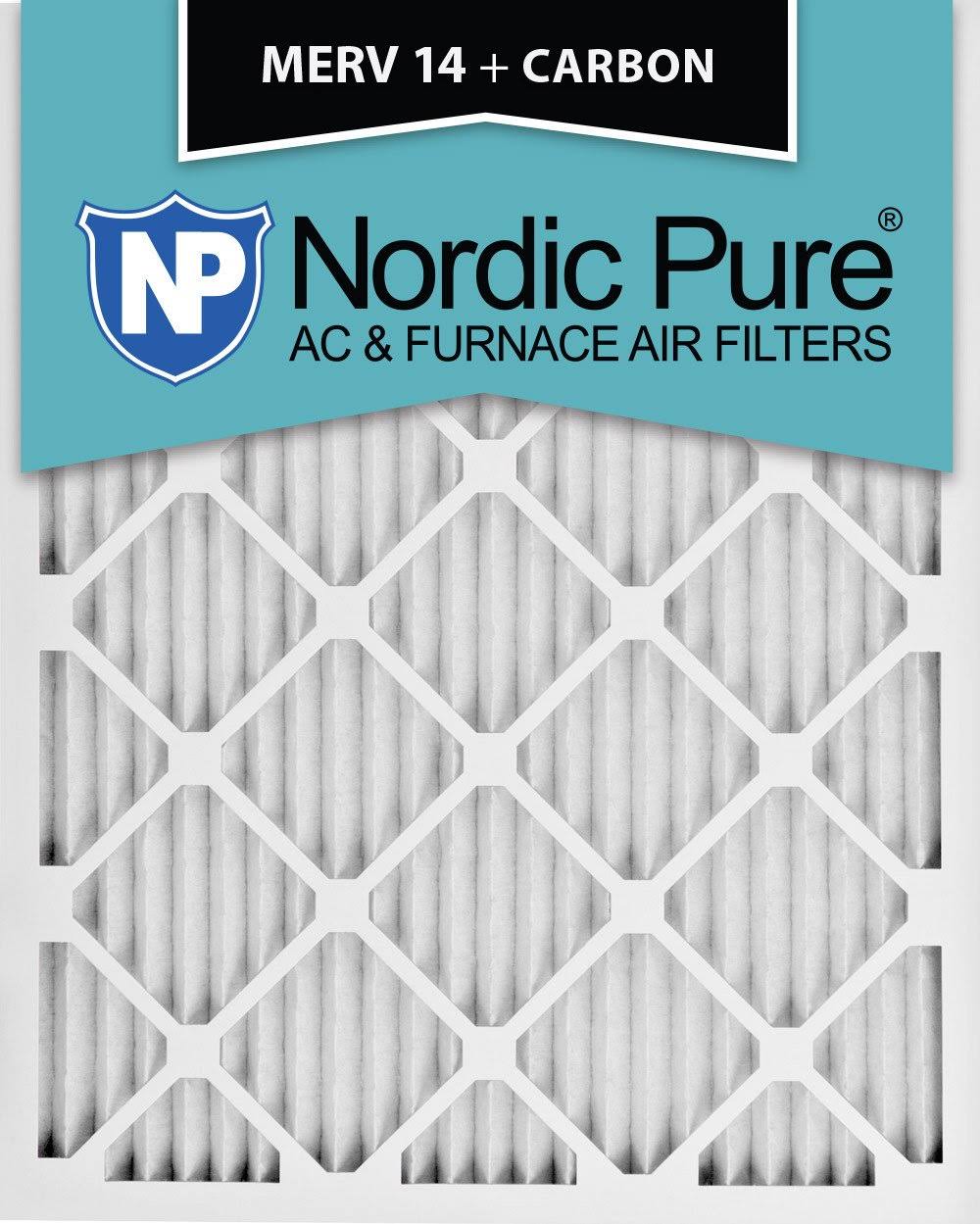 18x24x1 MERV 14 Carbon AC Furnace Filters Qty 3 D2951
