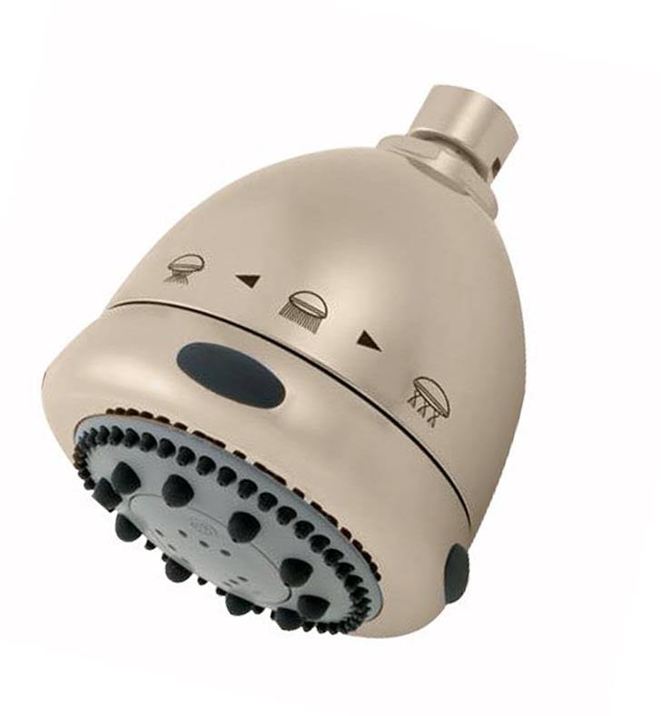 Light Grey Face Showerhead in Satin Brass S6718